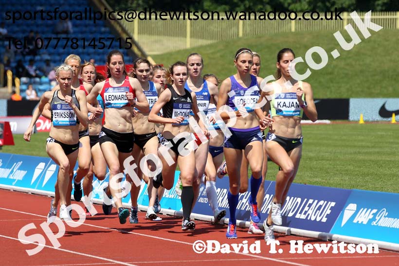 Womens 1500 metres, IAAF Diamond League, Birmingham. Photo: David T. Hewitson/Sports for All Pics